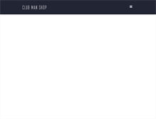 Tablet Screenshot of clubmanshop.com